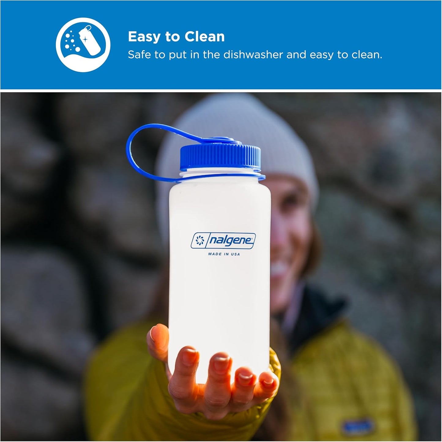 Nalgene HDPE Wide Mouth Round Container