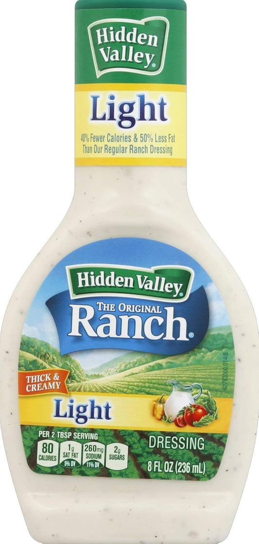 Hidden Valley Original Ranch Light Topping and Dressing, Gluten Free, 36 Ounce Bottle (Package May Vary)