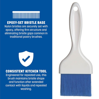 Carlisle FoodService Products 4039214 Galaxy Pastry Brush, 3", Blue