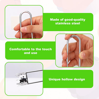 2pcs Fruit & Vegetable Corers & 1pcs Stem Remover, Stainless Steel Kitchen Tool Set Silver Fruit Vegetable Cores Tools Include Apple, Strawberry, Tomato, Bell Pepper for Home Restaurant Kitchen