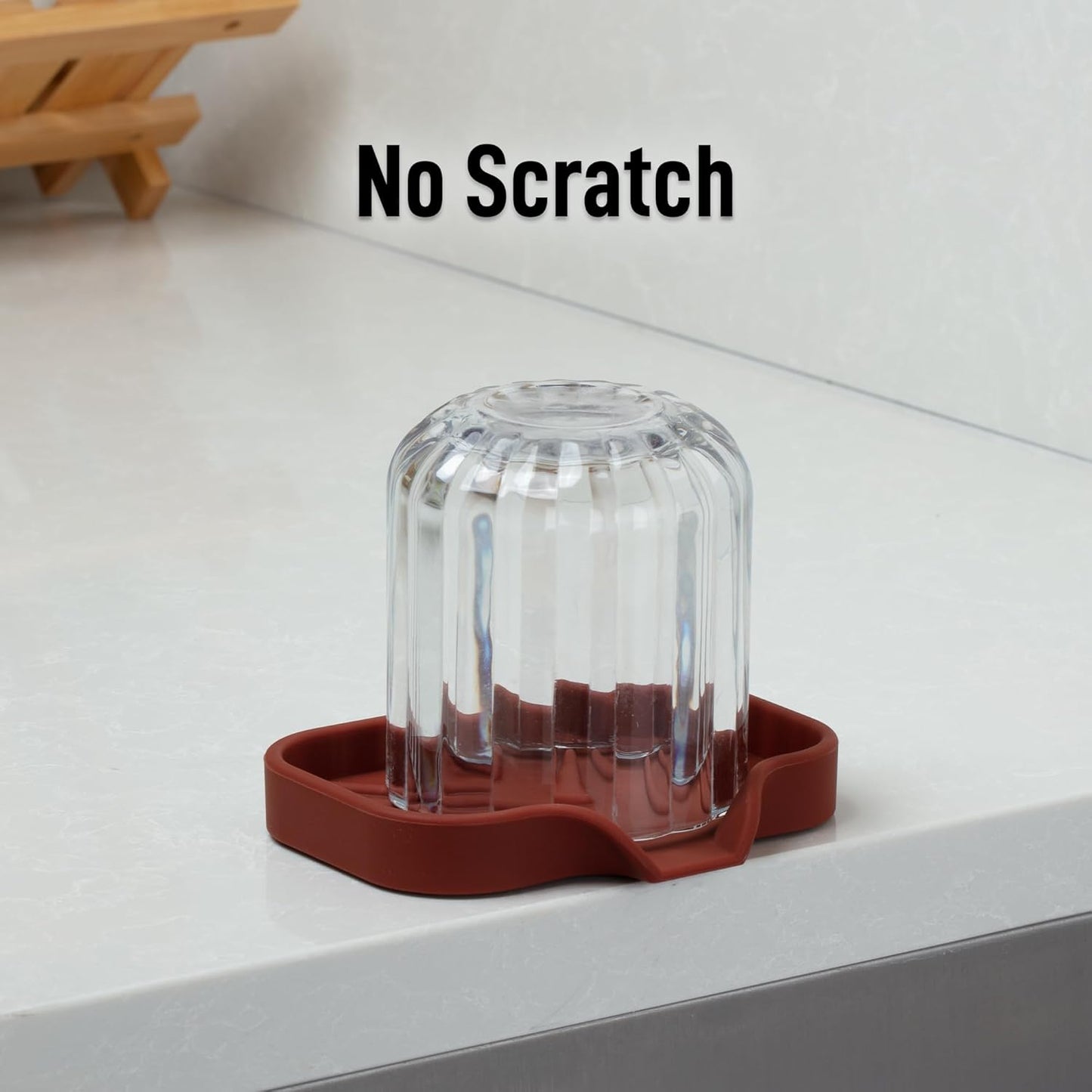 Zulay Kitchen (9x3.5in Sponge Holder for Kitchen Sink - Flexible Heavy-duty Multipurpose Sink Caddy - Counter Organizer for Kitchen, Bathroom, Makeup, Trinkets & More! (Grey)