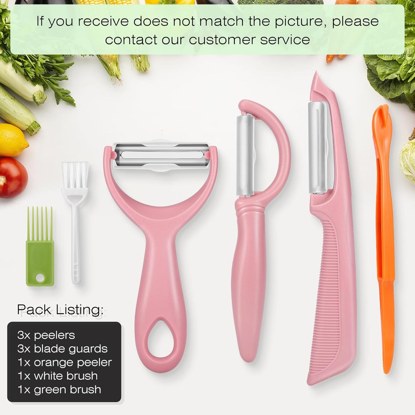 Senbowe Upgrade Potato Peeler for Kitchen, 6PCS Stainless Steel Vegetable Peeler, I and Y Veggie Food Peeler for Apple Fruit Carrot Zucchini Cucumber,Good Grip Makes Peeling Very Easy