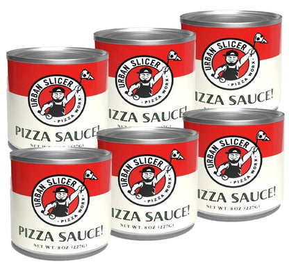 Urban Slicer Pizza Worx - Pizza Sauce! - Authentic, Rich Tomato Sauce - Gourmet, Ready-to-Use on Pizzas - 8 oz. Cans - 3 Pack