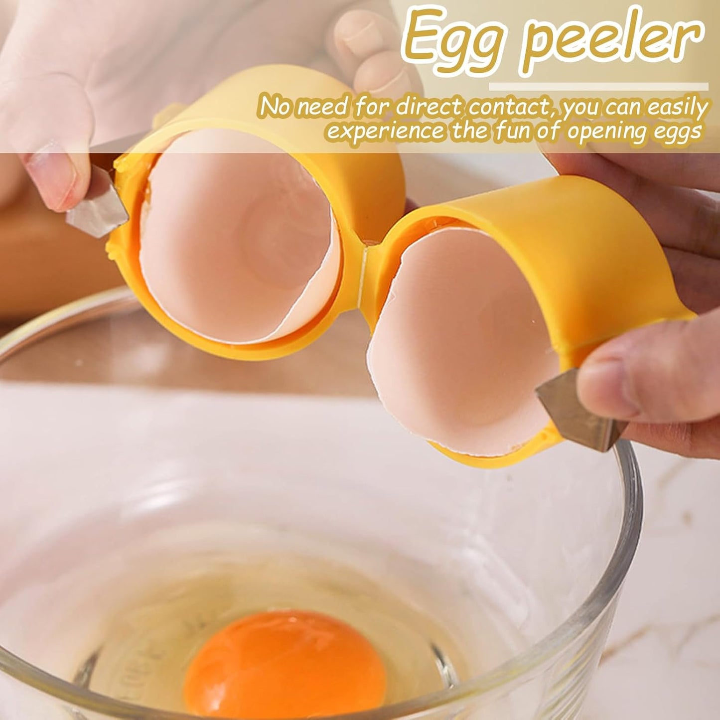 2 Pcs Egg Peeler,Egg Peeler Tool For Hard Boiled Eggs,Cracker,Hard BoiledPeeler,Shell Opener,Shell Opener For Hard Boiled,(Can't open hard-boiled eggs)