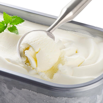 OYV Stainless Steel Ice Cream Scoop, Ergonomically Designed Handle for Comfort, Heavy Duty Ice Cream Scooper, One-Piece Design Ice Cream Scoops, Dishwasher Safe