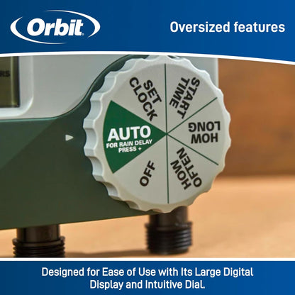 Orbit 62067 1-Outlet Programmable Digital Hose Watering Timer, 2-Pack