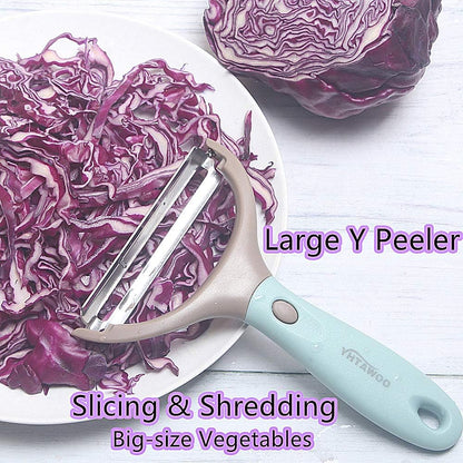 Fruit Peeler Vegetable Peeler 3-in-1 Trio Peeler Set Julienne Peeler Potato Peeler Vegetable Peeler Slicer Stainless Steel