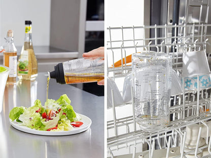 Leifheit Salad Dressing Shaker, Black/Transparent