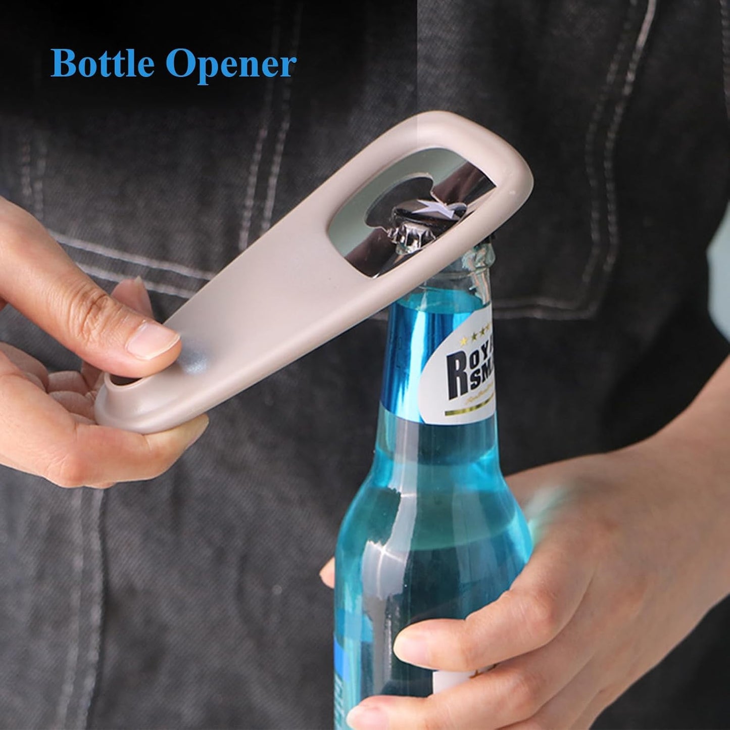 Kitchen Gadgets Set 6 Pieces, Space Saving Cooking Tools Kitchen Accessories-Garlic/Ginger Grinder, Cheese Grater, Vegetable/Fruit Peeler, Pizza Cutter, Herb Stripper, Bottle Opener, Gadgets Gift Set