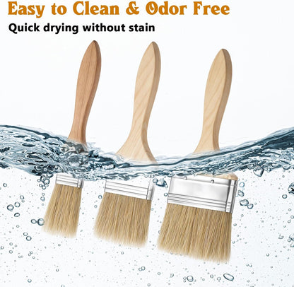 3 PCS Pastry Brush Basting Brush for Cooking Brushes Oil Brushes for Cooking Kitchen Sauce Oil, Butter, Sauce