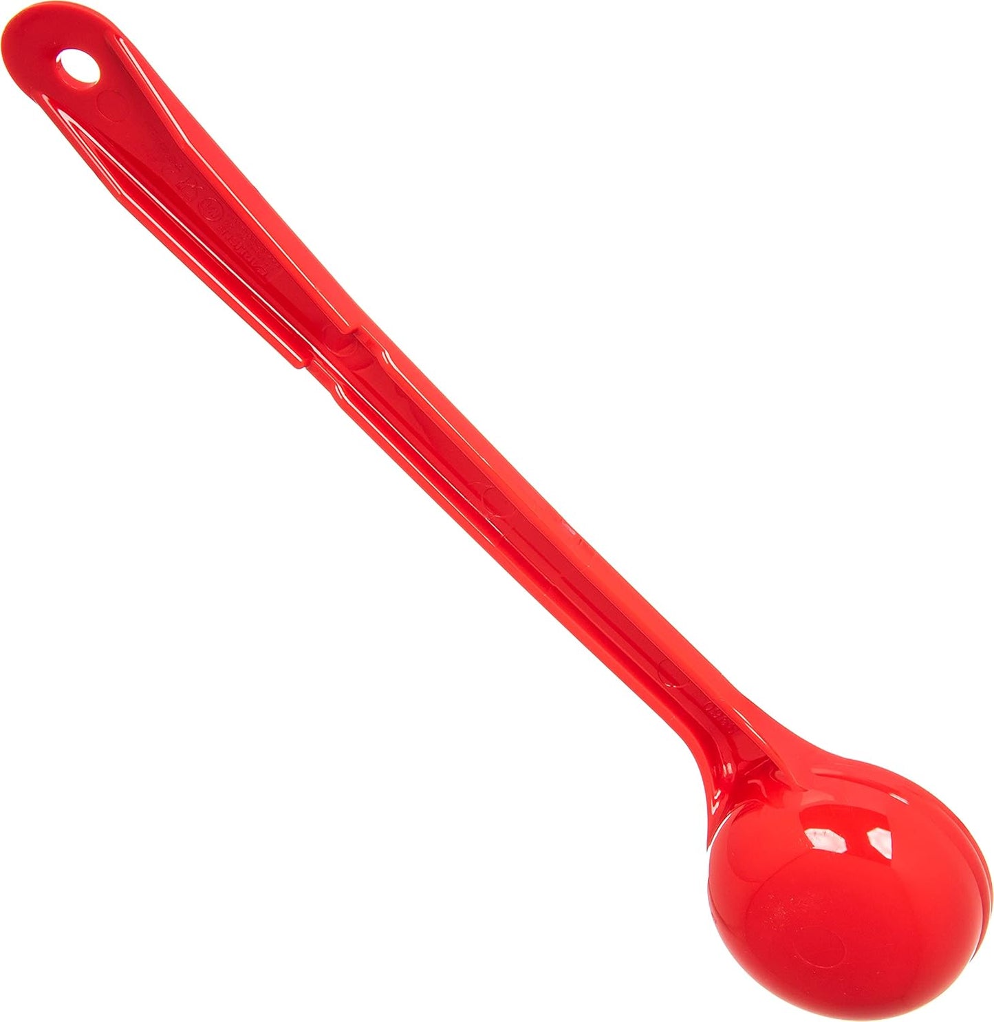 Carlisle FoodService Products 399214 Solid Long Handle Portion Control Spoon, 8 oz, Blue