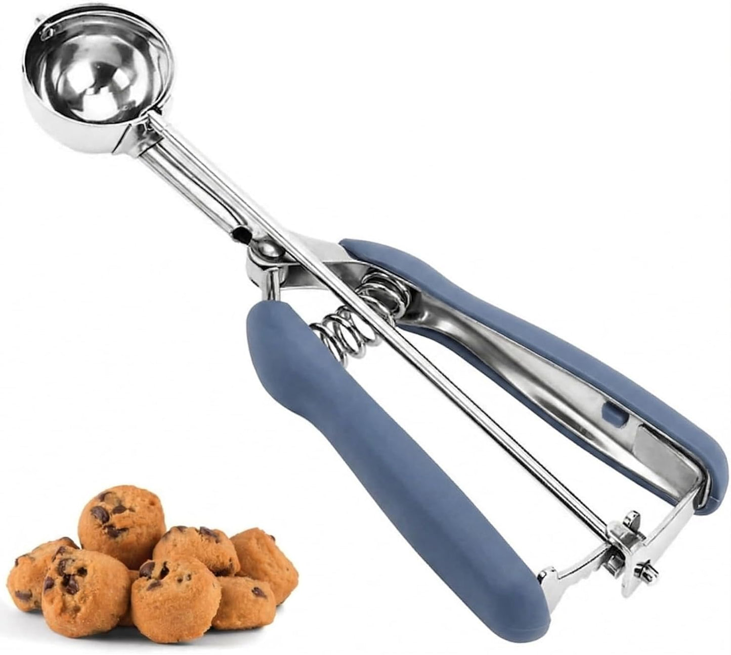 Cookie Scoop, Ice Cream Scoop, 1Tbsp/15 ml/0.5oz Cookie Scoops for Baking, 18/8 Stainless Steel Cookie Scooper for Baking, Ice Cream Scooper with Trigger Release, Cookie Dough Scoop with Non-slip Grip