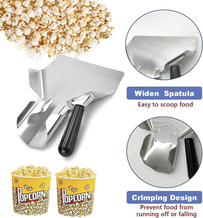 French Fry Scoop & Scooper - Polycarbonate Multipurpose Utility Scooper for Ice Candy Snacks & More