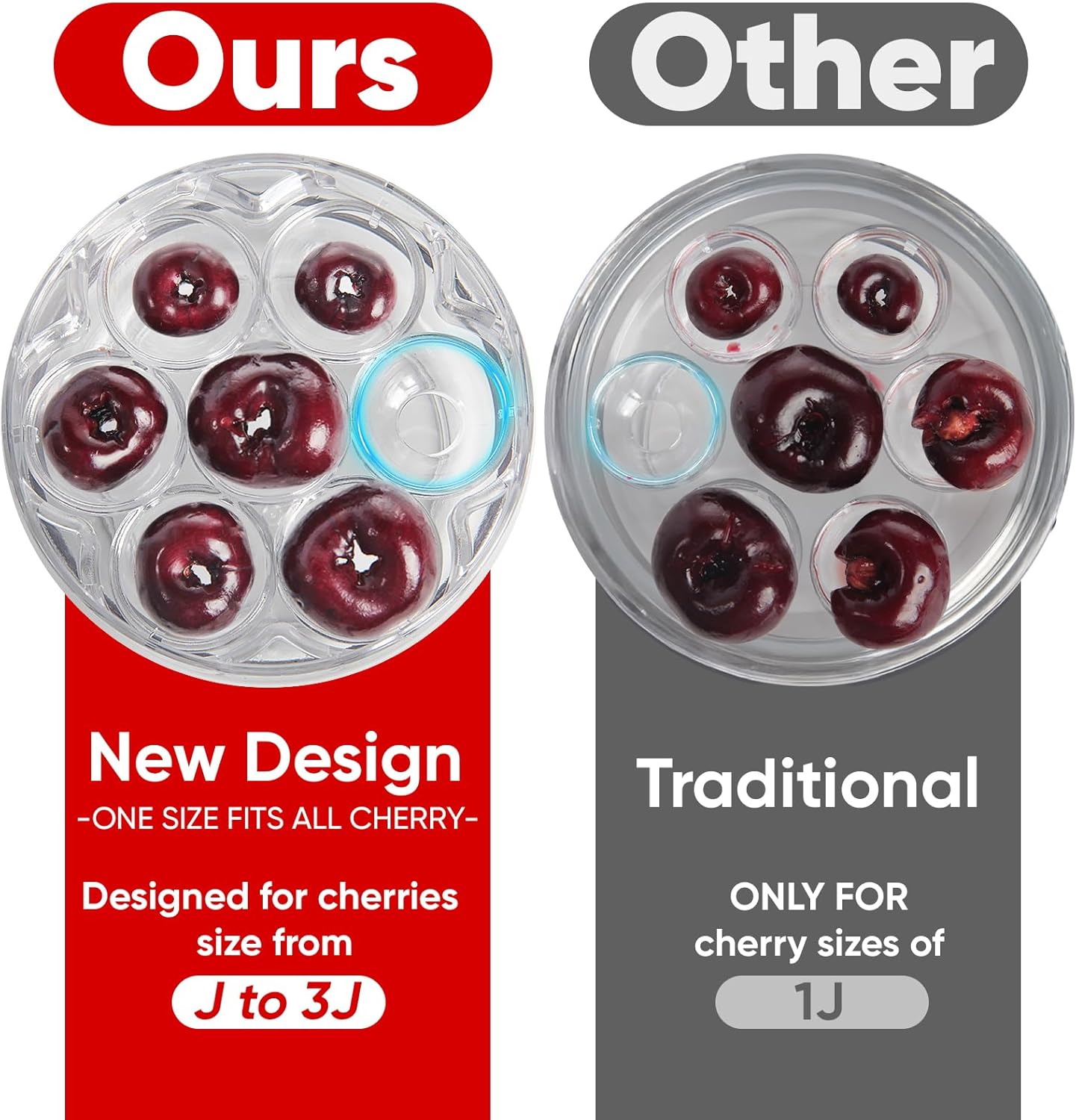 7 in 1 Cherry Pitter Tool for Multiple Cherries Seed Remover Quick and Effortless Removal Suitable for kitchen, Save Time & Space for Making Cherry Jam