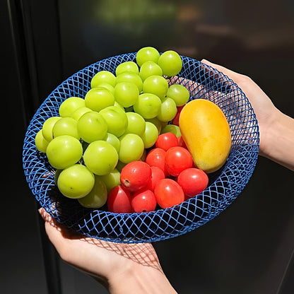 Nest Fruit Bowl with Drainer - Modern Home Decor, Creative Fruit Basket for Kitchen Counter, Dining Table, Living Room Coffee Table - Stylish Ins Aesthetic Storage & Display (Green)