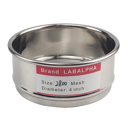 LABALPHA 70 Mesh Lab Sieves, Test Sieve #70 Mesh, 4'' Diameter, 304 Stainless Steel Wire Cloth (0.22mm)