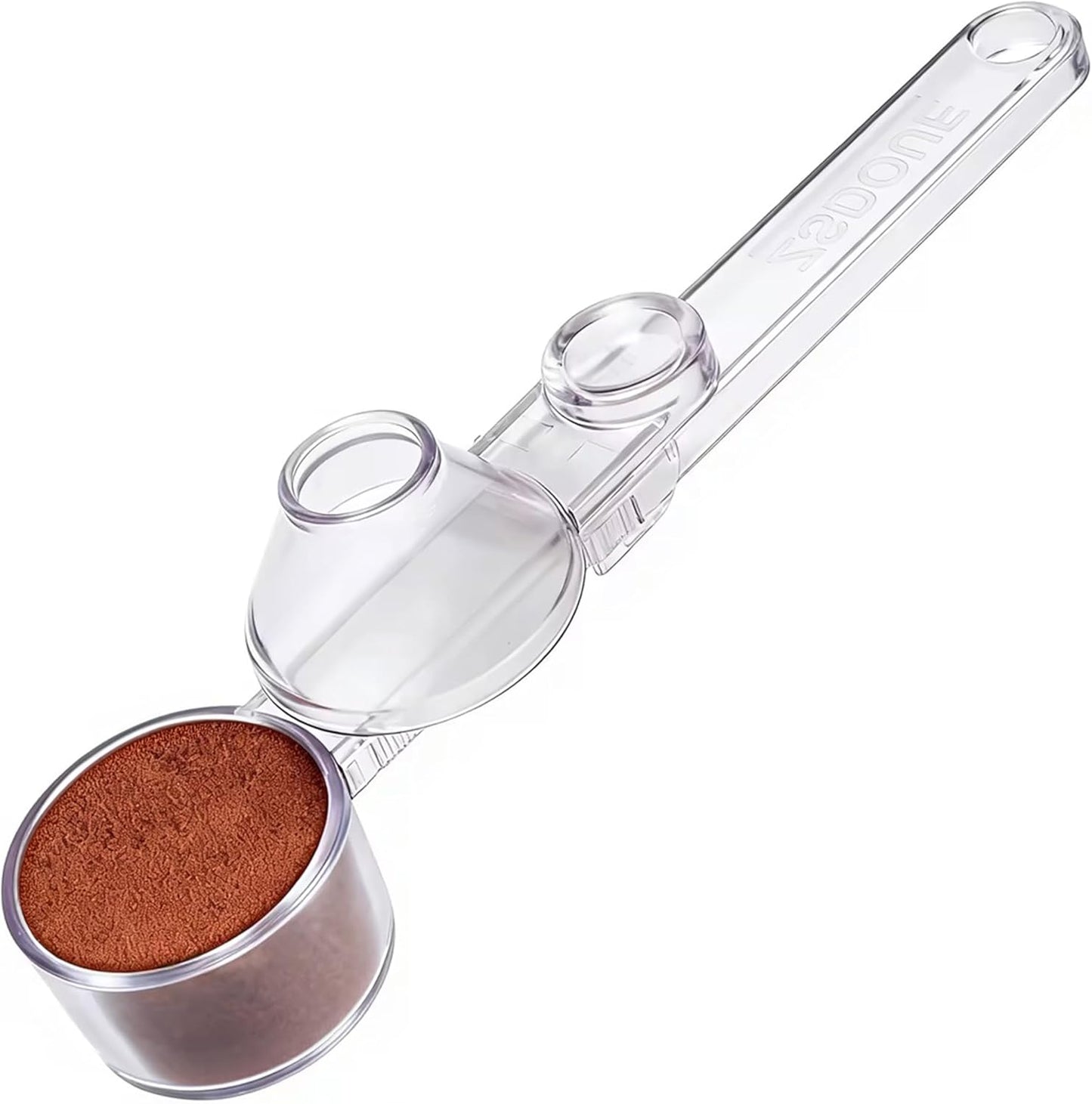 Coffee Scoop 2Tbsp & 51mm Espresso Tamper - BPA-Free PCTG Scoop Funnel, Fits K-Cups, Precise Measuring for Coffee/Protein/Powder/Hot Cocoa & Formula Dispensers (Black 1Pack)