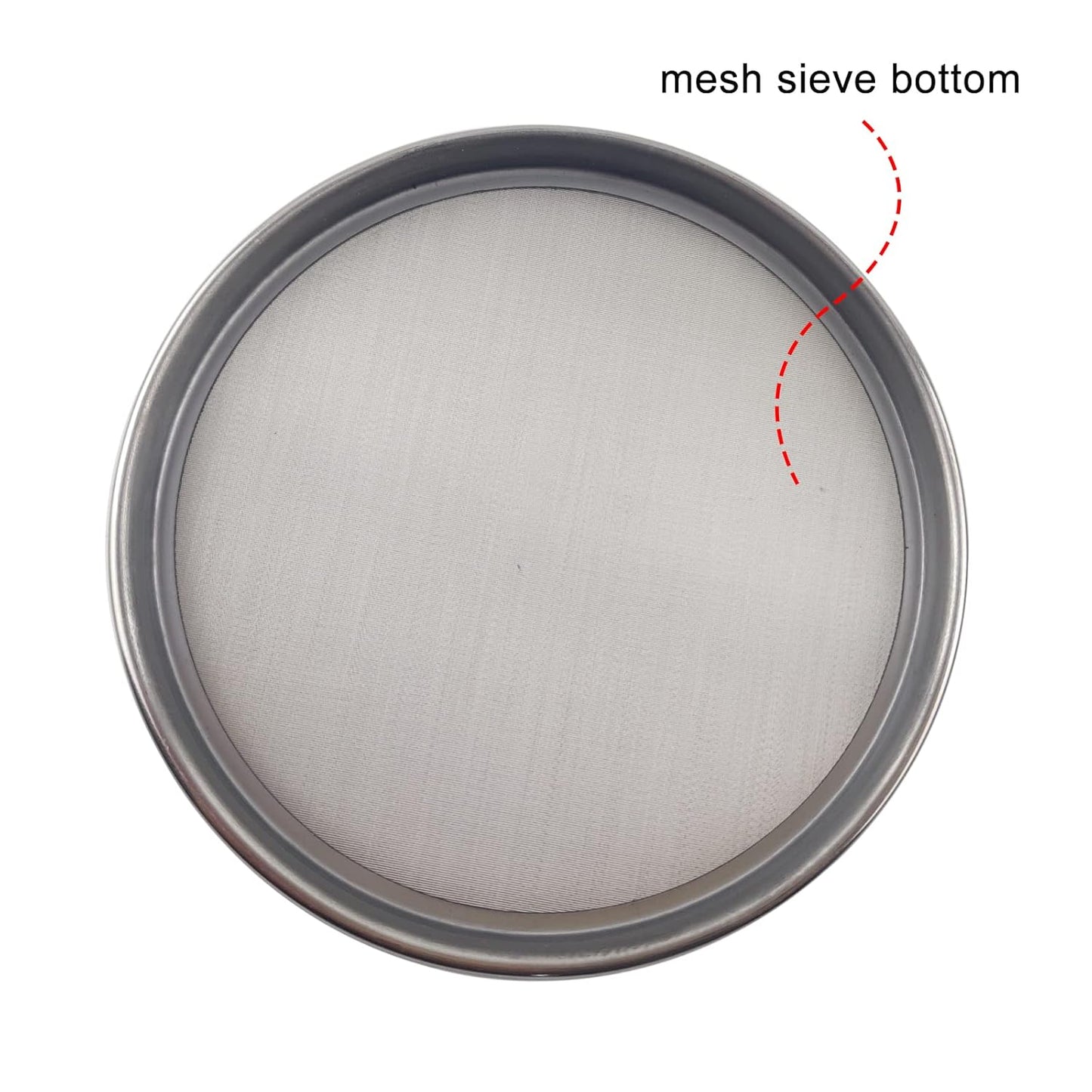 LABALPHA 70 Mesh Lab Sieves, Test Sieve #70 Mesh, 4'' Diameter, 304 Stainless Steel Wire Cloth (0.22mm)