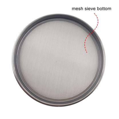 LABALPHA 70 Mesh Lab Sieves, Test Sieve #70 Mesh, 4'' Diameter, 304 Stainless Steel Wire Cloth (0.22mm)