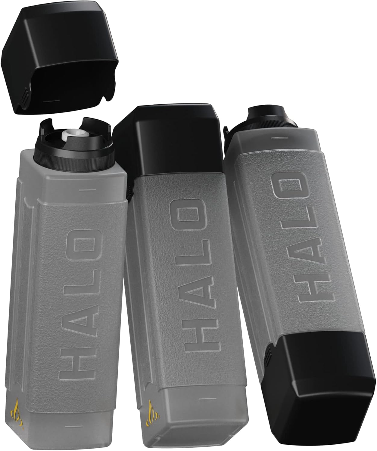 HALO Squeeze Bottles (3-Pack) | 27oz. | Square | Leak-Proof | Pressure-Release Valve | Ideal for Oils, Sauces, Dressings, Syrups | HZ-3027