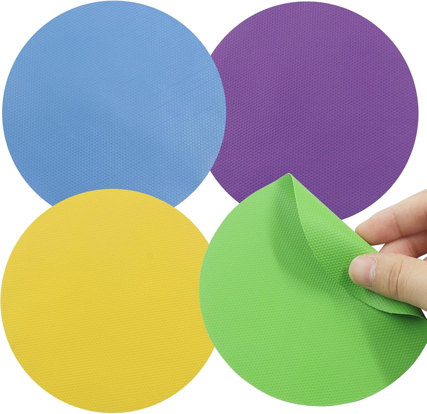 8Pcs Rubber Jar Opener, Heat-insulated Non-Slip Gripper Pads Kitchen Tool, Multi Function Can Opener for Easy Opening/Arthritis Weak Hands(Circle)