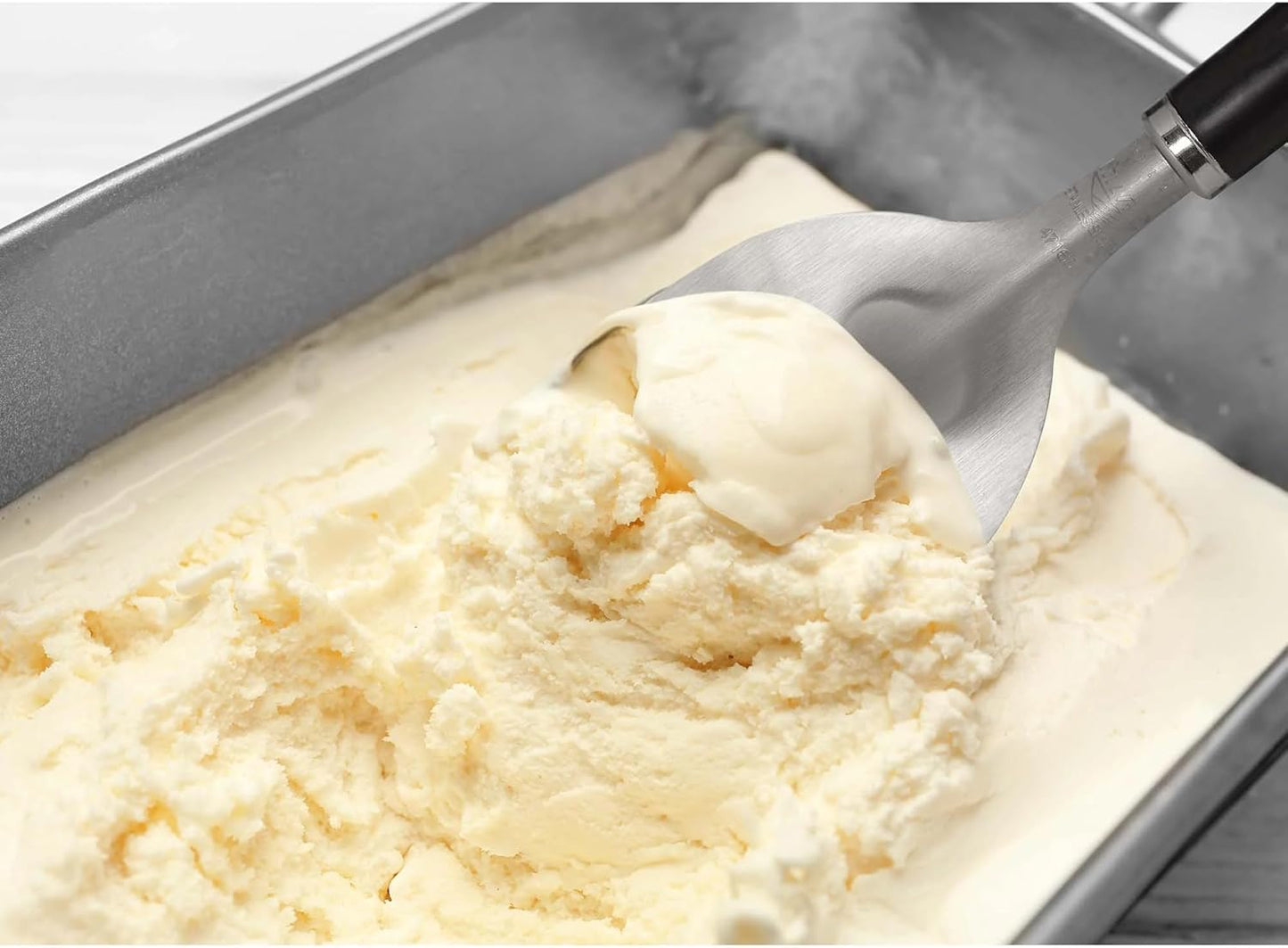 3.75 OZ Ice Cream Cookie Portion Scoop |#10 Portion Disher Scooper with Stainless Steel Trigger Release Handle for Gelato,Cupcake Batter,Cookie Dough