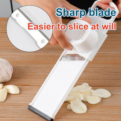1Pcs Multi-Functional Food-Grade Garlic Press & Slicer – Ultra-Thin Vegetable Shredder/Chopper, Kitchen Prep Gadget for Home Chefs, Cooking Accessories, Food Preparation Equipme