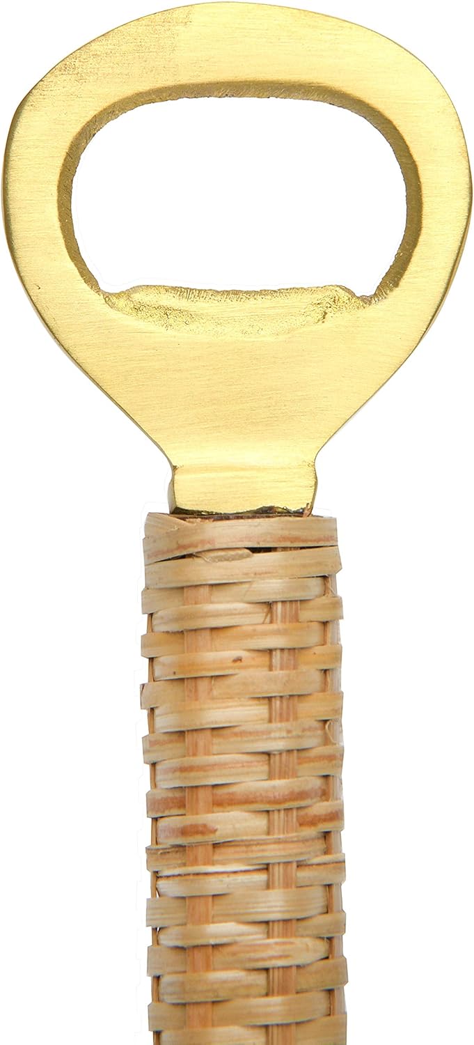 Creative Co-op Brass Handle Bottle Opener (DF3548)