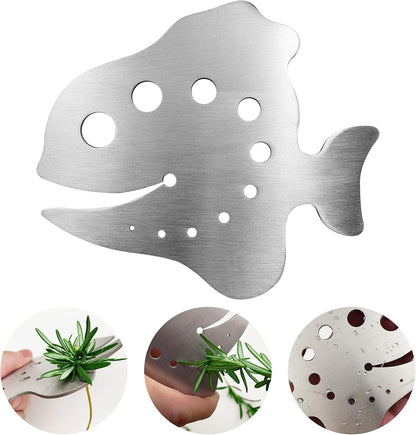 Stainless Steel 11-Hole Leaf Stripper Tool for Kale, Collards, Greens, and Herbs, 1 PC