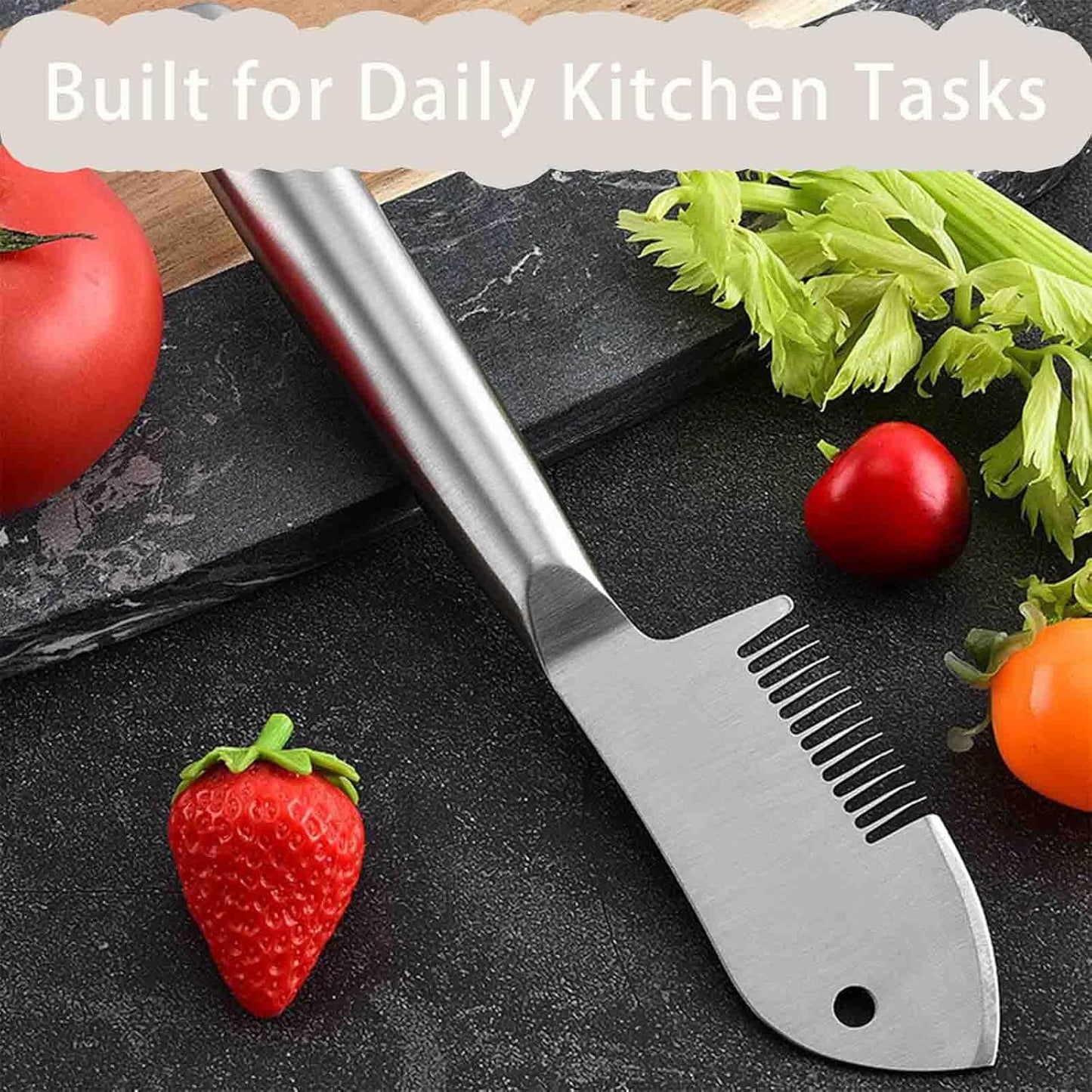 Stainless Steel Multi-Purpose Julienne Peeler for Smooth Vegetable Prep, Multi Function Kitchen Tool for Consistent Julienne and Easy Daily Cooking (White 1pc)