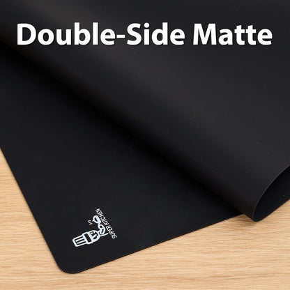 Thick Silicone Counter Mat Large 23.4"by15.6", Heat Resistant Mat for Kitchen Table/Countertop Protector/Non Stick Pastry Baking Placemats, Silicone Pad for Crafts Kids, Super Kitchen Clear