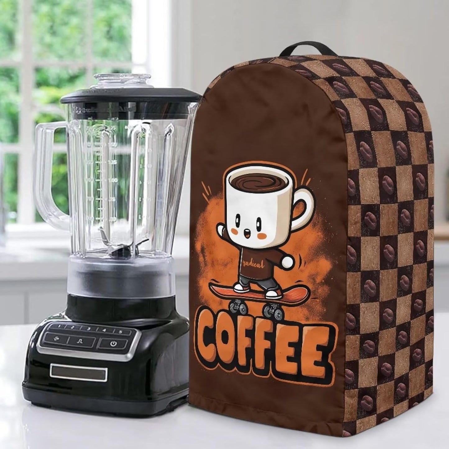 Coffee Pastry Blender Dust Cover with Drawstring Field Stand Mixer or Coffee Maker Cover Anti Fingerprint Polyester Appliance for Home Kitchen Decor