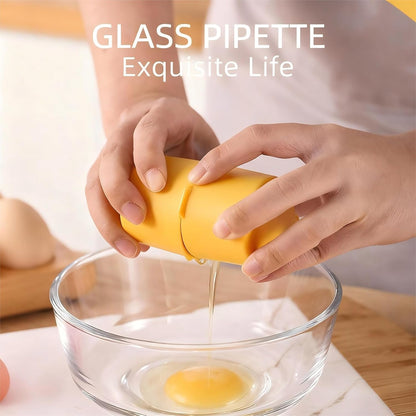 Premium PP Egg Shell Opener & Egg Cracker, Multifunctional Egg Peeler & Egg Opener Tool for Raw Eggs, Quick Clean Crack for Home Kitchen Gadgets, Stainless Steel Blade,Yellow Bright
