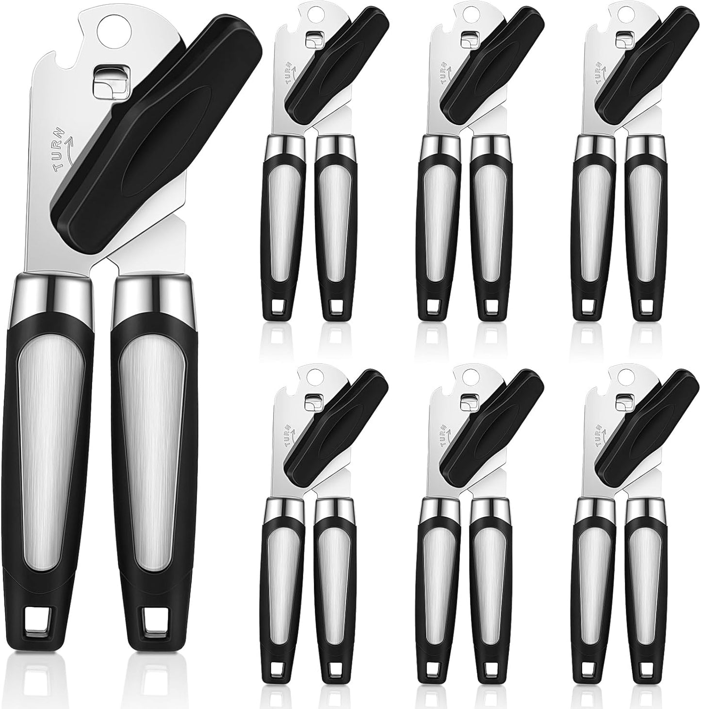 Gisafai 20 Pcs Manual Can Opener Bulk with Sharp Blade Smooth Edge Multifunctional Kitchen Gadget Handheld Openers Large Handheld Knob Can and Bottle Animals for Dorm Kitchen Essentials Gifts