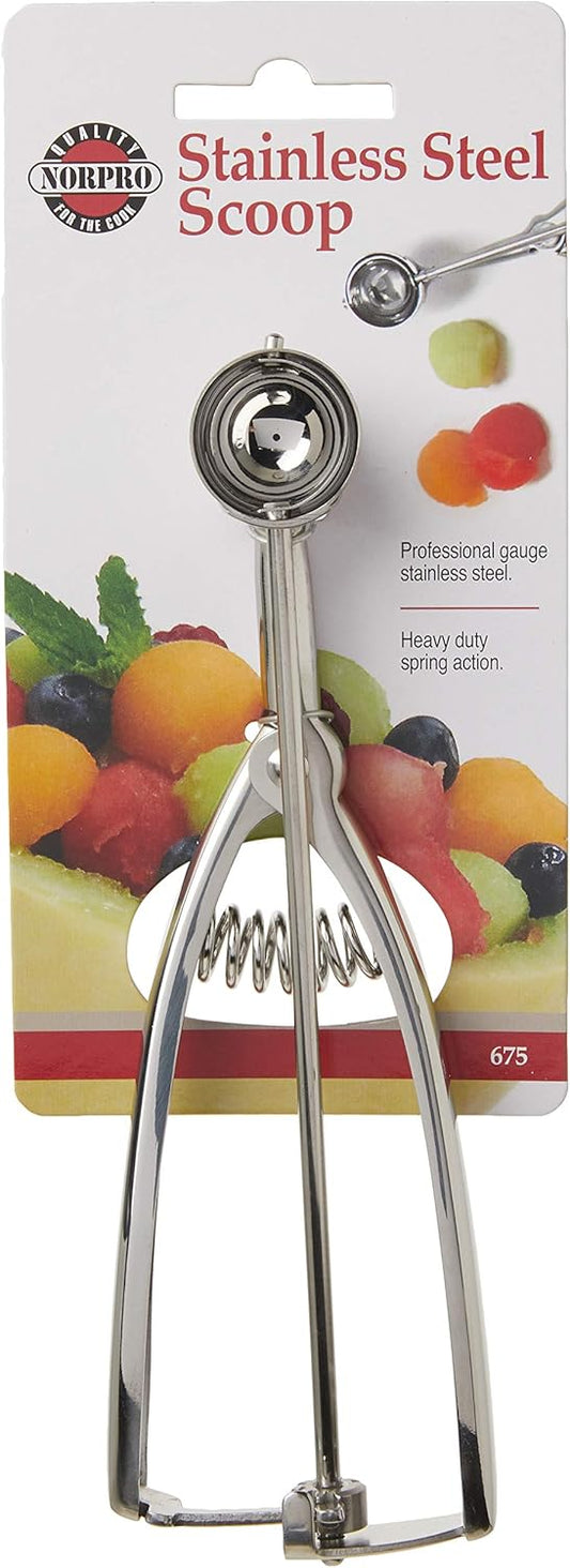 Norpro Stainless Steel Scoop, 39MM (1.5 Tablespoon), Silver