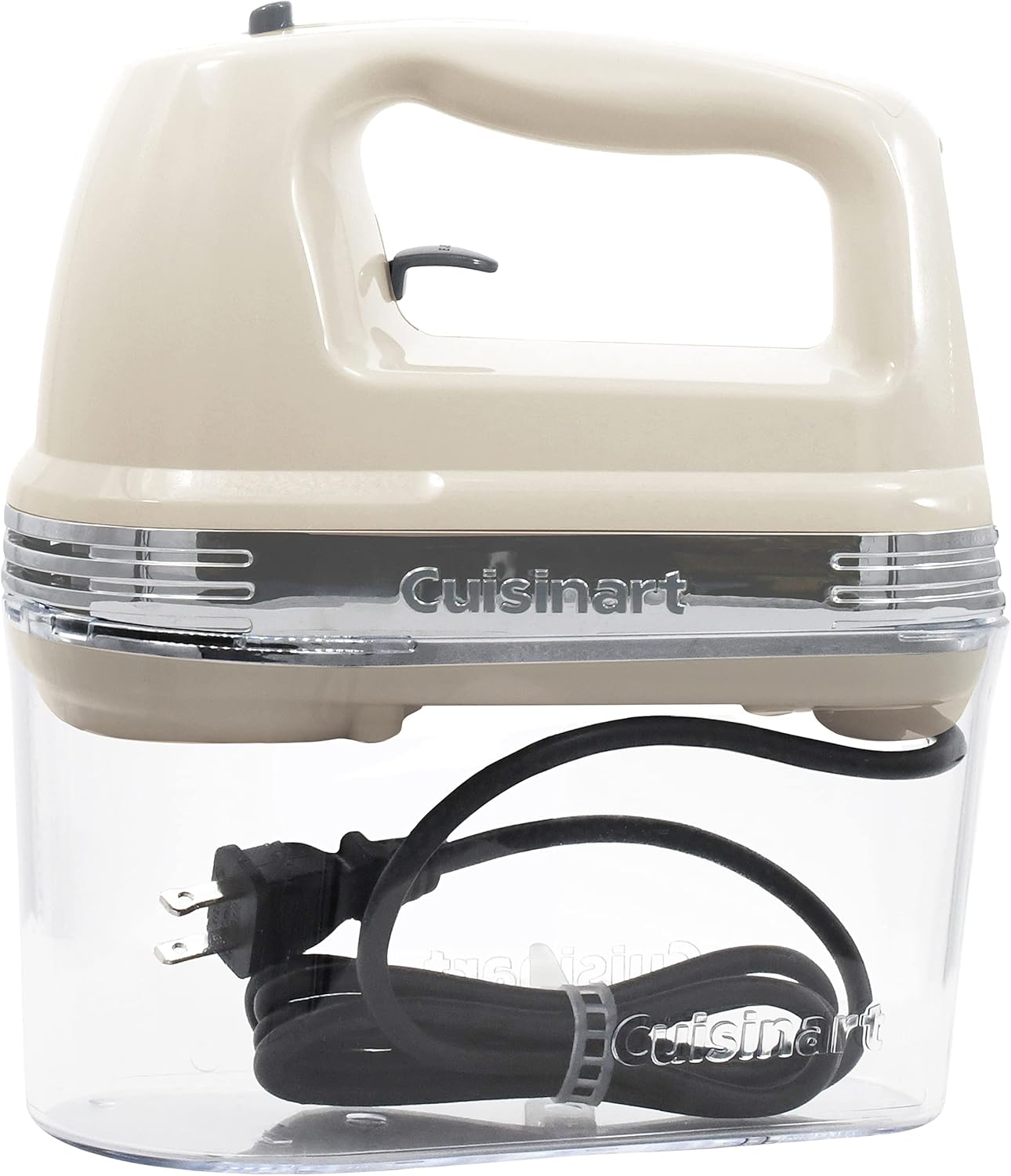 Cuisinart Power Advantage Plus 9-Speed Hand Mixer, 220W Motor, Electric Mixer with Dishwasher-Safe Beaters, Storage Case, HM-90BCS, Brushed Chrome