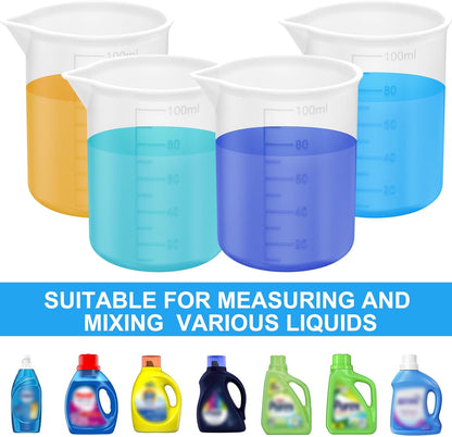4pcs Laundry Detergent Cup,Laundry Detergent Measuring Cup,Laundry Measuring Cup,Washable Detergent Cup for Liquid Detergent,Silicone Laundry Measuring Cup,No More Mess or Leaks,for Laundry Room