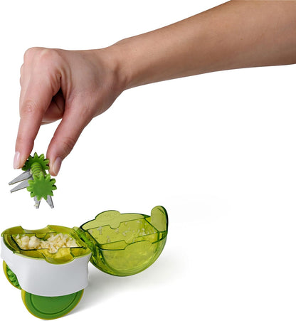 Chef'n 102-663-011 GarlicZoom Garlic Chopper, XL, Green