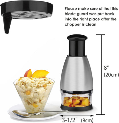 Best Utensils Premium Stainless Steel Chopper And Dicer Chop Veggies Herbs And Nuts With Ease Black