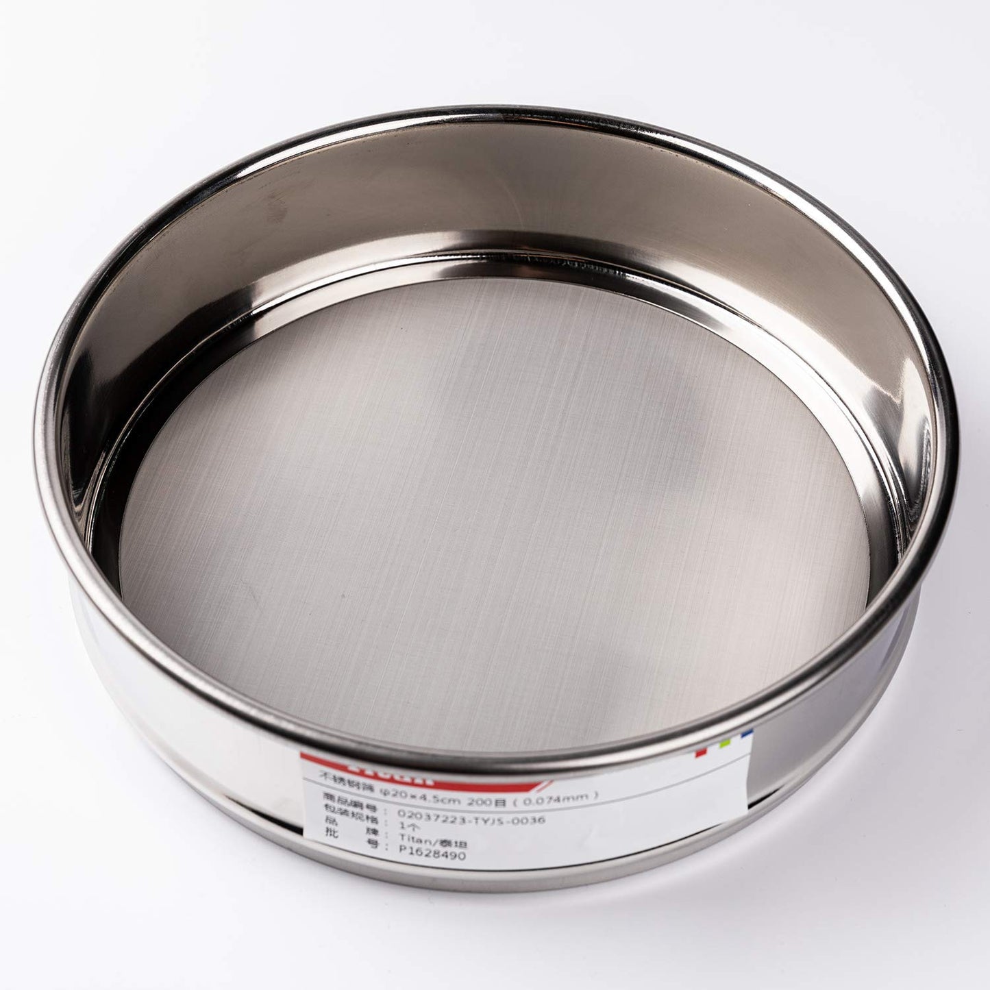 φ20×4.5cm 40 Mesh 304 Stainless Lab Sieves Economy Test Sieve 304 Stainless Steel Wire Cloth（0.45mm） - Colors B