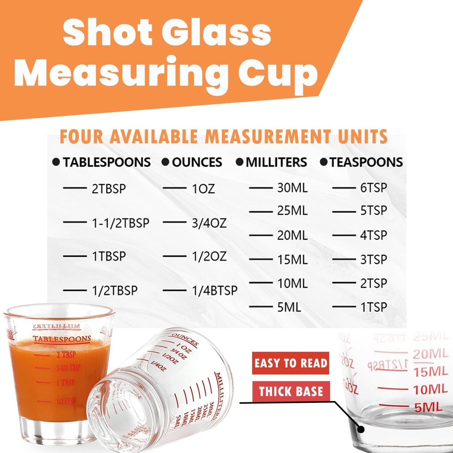 Shot Glass Set for Mary Ruth Multivitamin, 2Pcs Shot Glass Measuring Cup & 2Pcs Pump Dispenser for MaryRuth's Liquid Multivitamin 30 Fl Oz & 15 Fl Oz Bottle (Bottle Not Included)