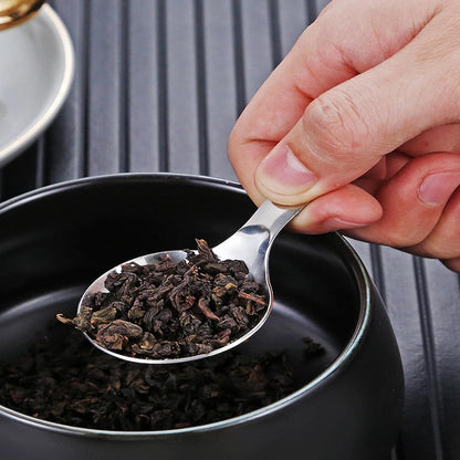 4PCS Mini Scoop for Canisters,Stainless Steel Short Handle Spoons Salt Spoons Condiments Spoon Dessert Spoon,Mini Candy Scoops（sliver）