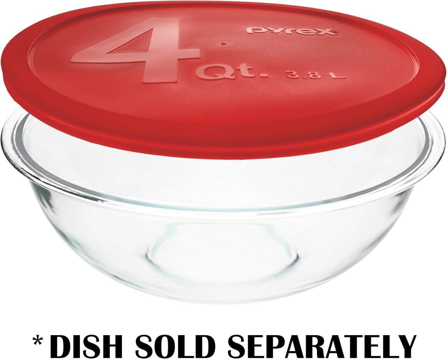 Pyrex - Red 4 Quart Storage Mixing Bowl Lid 326-PC