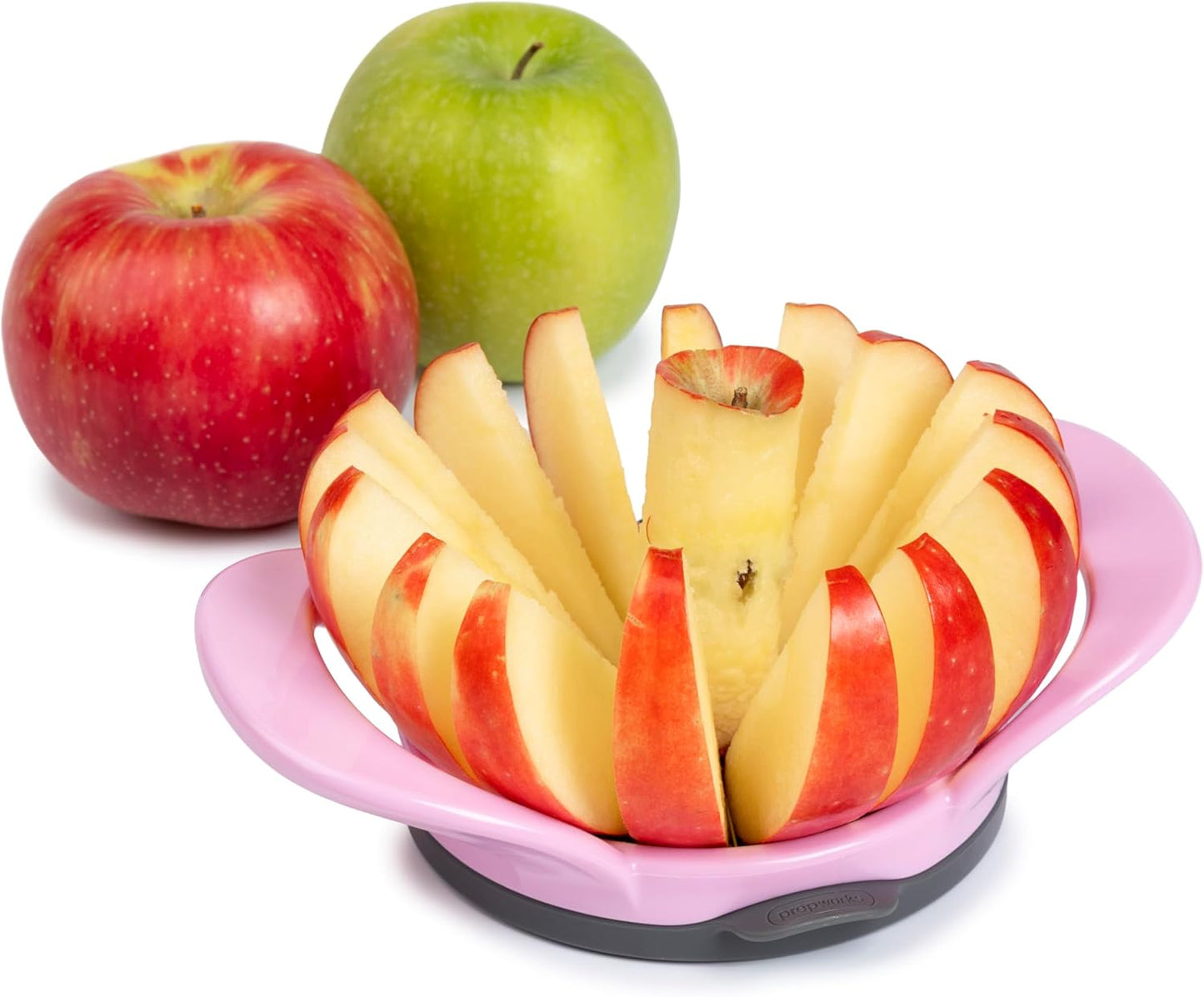 PrepWorks Dishwasher Safe Apple Slicer and Corer – 16-Slice Thin Apple Cutter with Safety Cover