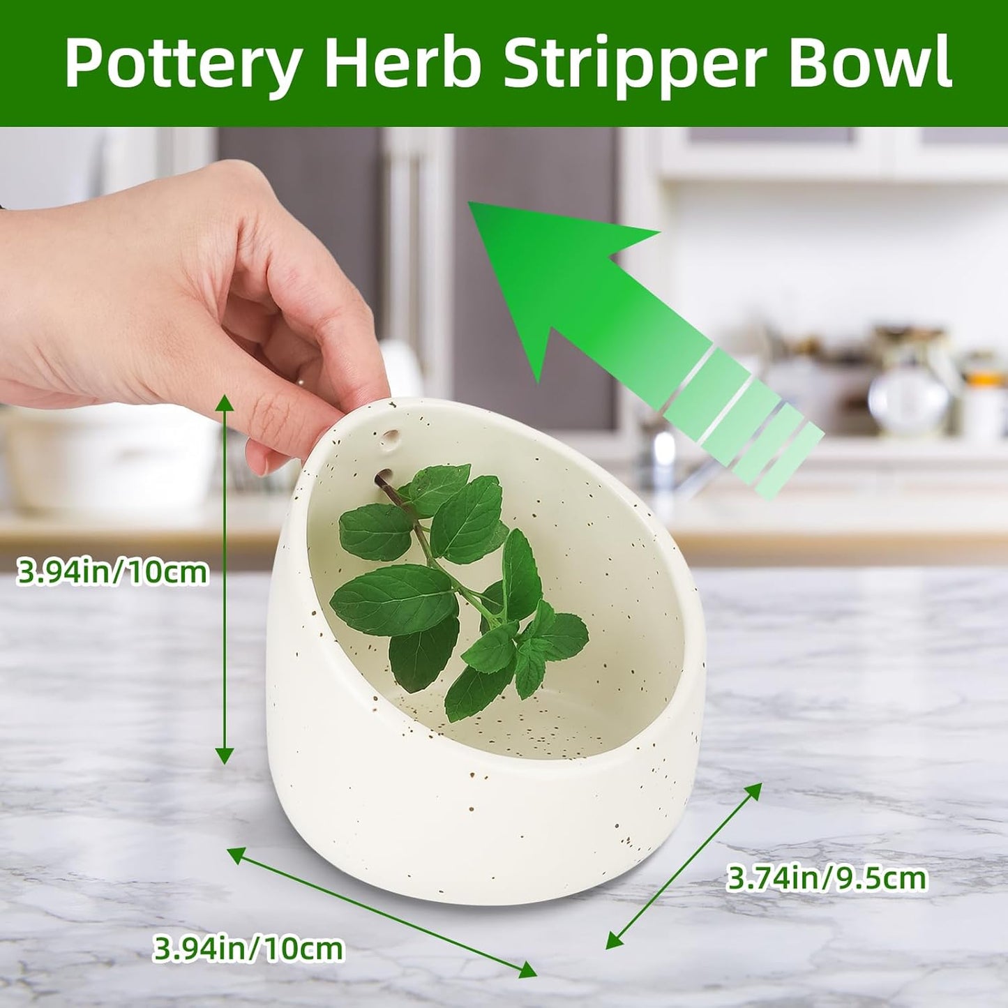 herb stripper，herb stripper bowl，pottery herb stripper，handmade with different circular hole sizes for separating leaves and stems.