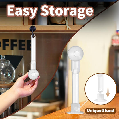 Coffee Scoop with Funnel for Ground Coffee, Protein Powder & Tea, for Reusable K Cup Refiller, 2TBSP Mess-Free, Funnel Design Prevents Spills (Black, 2-Pack)