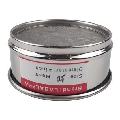LABALPHA 70 Mesh Lab Sieves, Test Sieve #70 Mesh, 4'' Diameter, 304 Stainless Steel Wire Cloth (0.22mm)