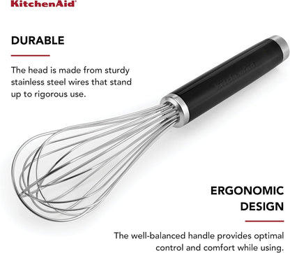 KitchenAid Classic Utility Whisk, 10.5 Inch, Black
