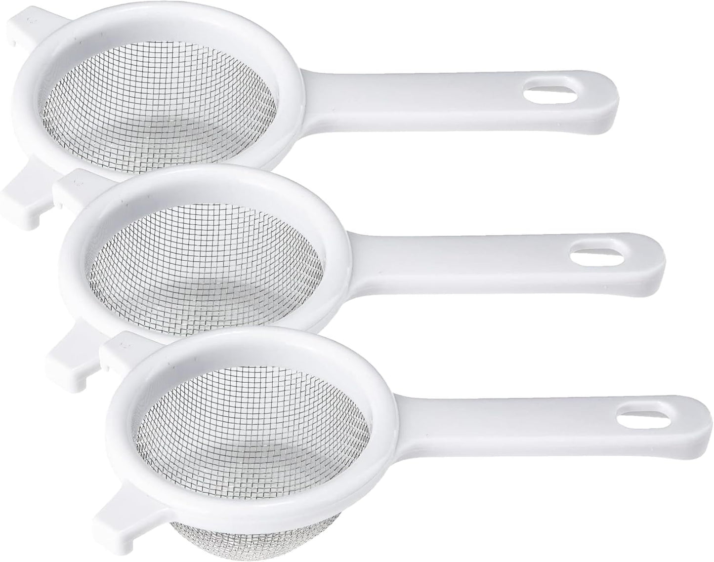 Chef Craft Classic Stainless Steel Mesh Strainer, 6 inch, White