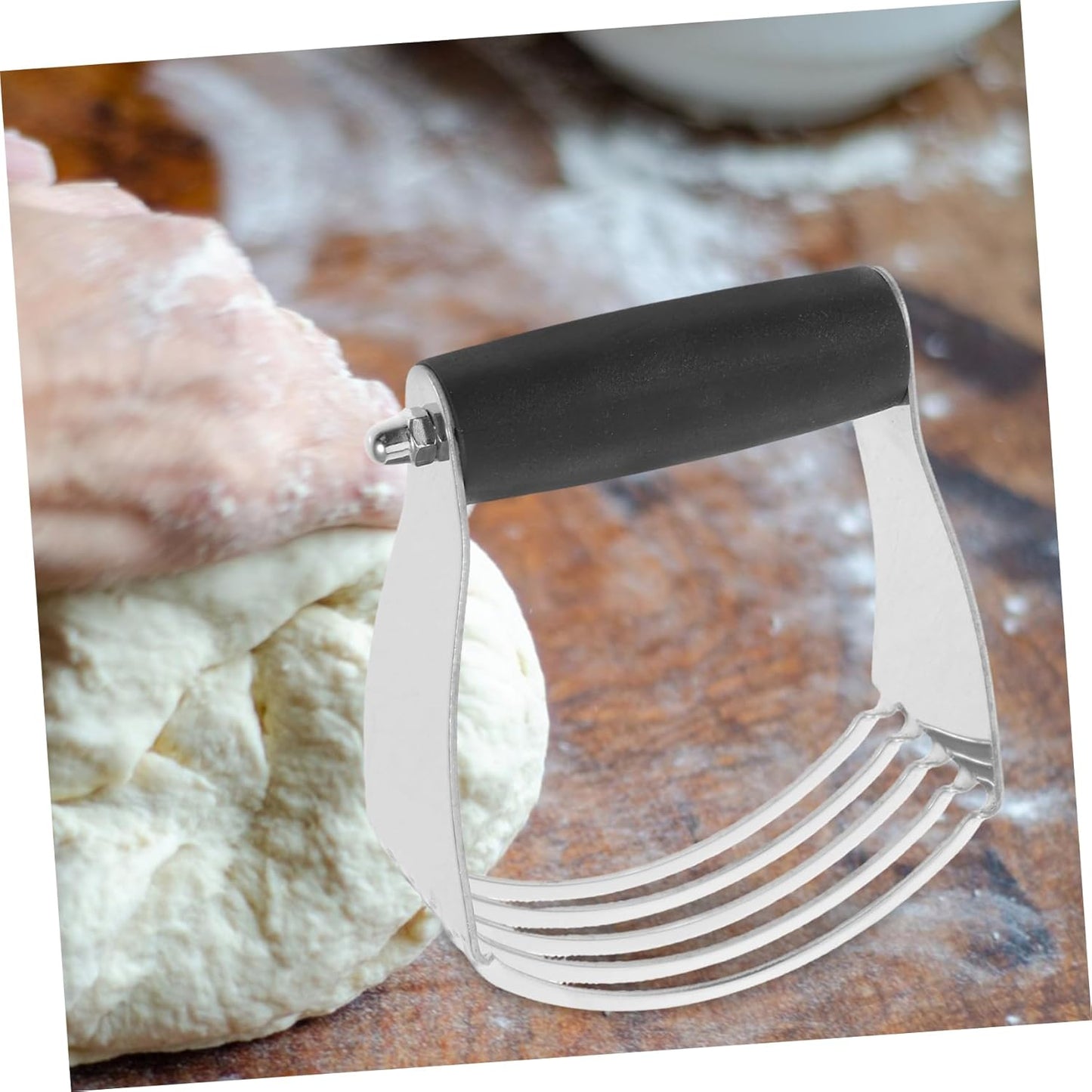 SHOWERORO Heavy Duty Pastry Cutter for Baking Dough Blender Stainless Steel Butter Scraper Flour Mixing Tool